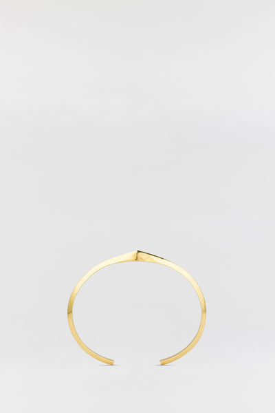 Spiked Bevel Cuff Gold