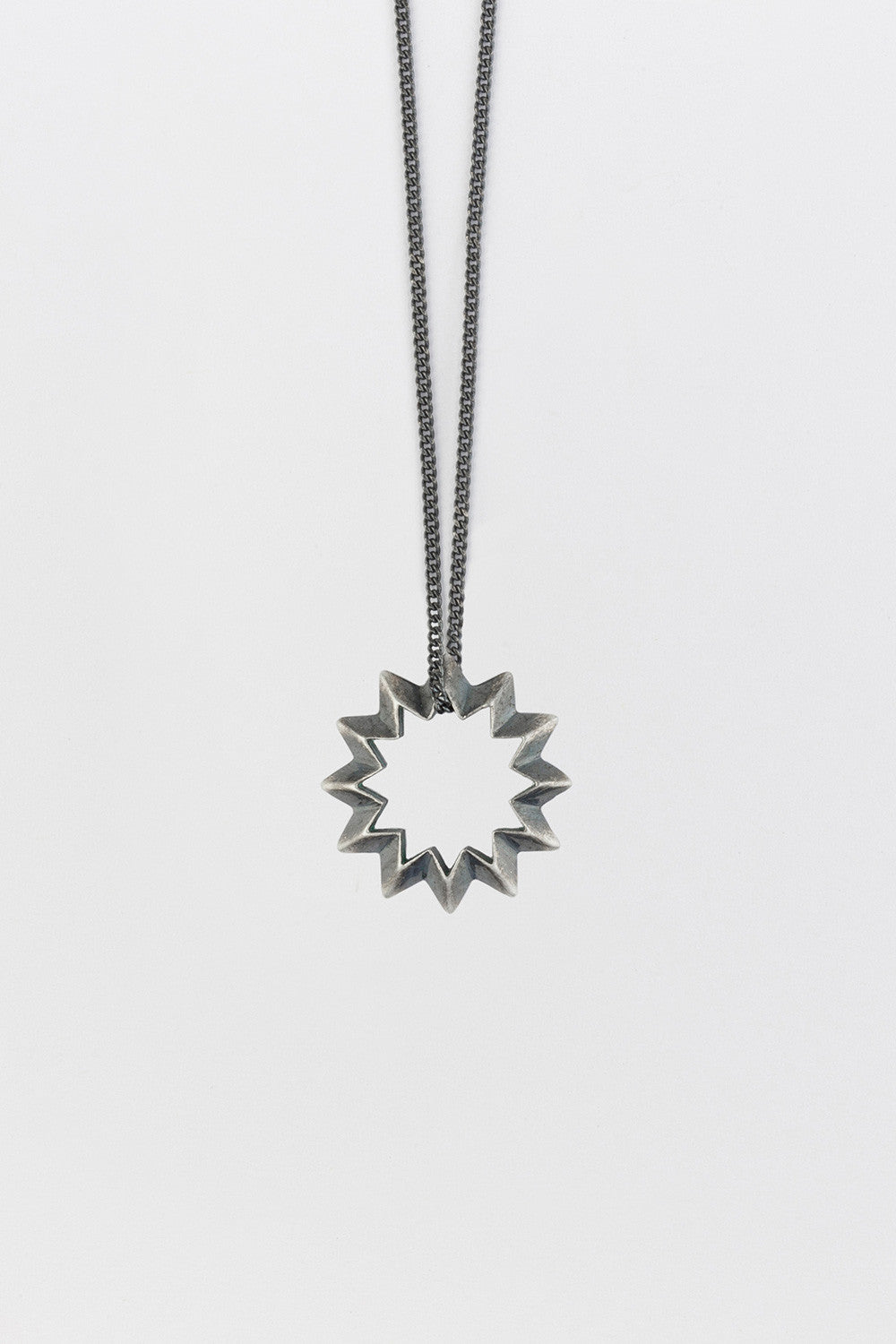 Shock (Star) Necklace Antique Silver