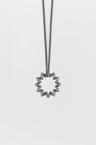 Shock (Star) Necklace Antique Silver